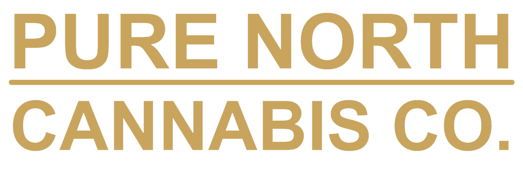 Pure North Cannabis Co. logo in gold